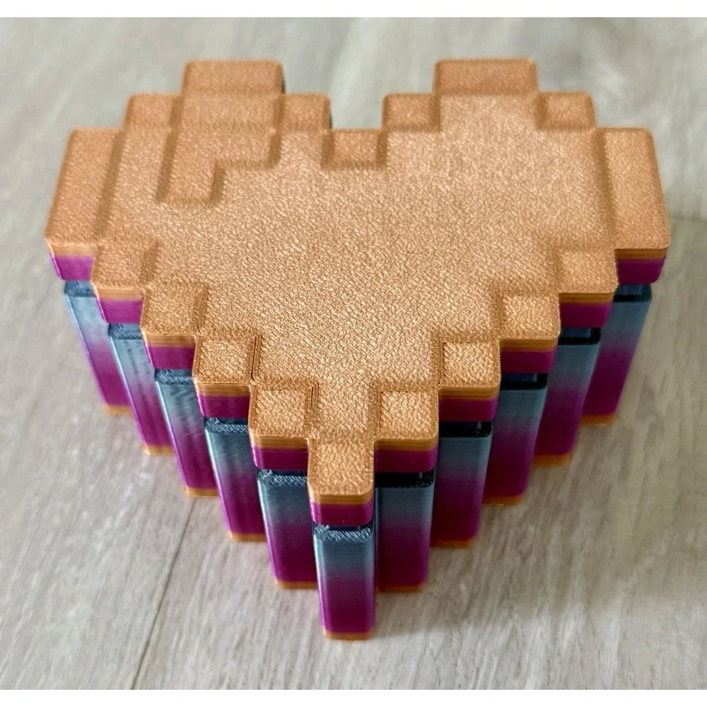 3D Printed‎ Frustration Heart Jewelry Box Valentines Gift